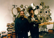 Hans-Karsten Raecke und Ferdinand Försch. Eröffnung Klangwerkstatt Mannheim. 1991